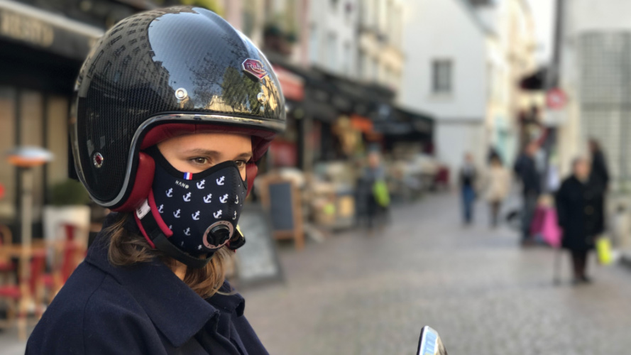 Majestuoso evolución Enfermedad Una máscara antipolución para ciclistas y motoristas que salva vidas -  Tecvolución