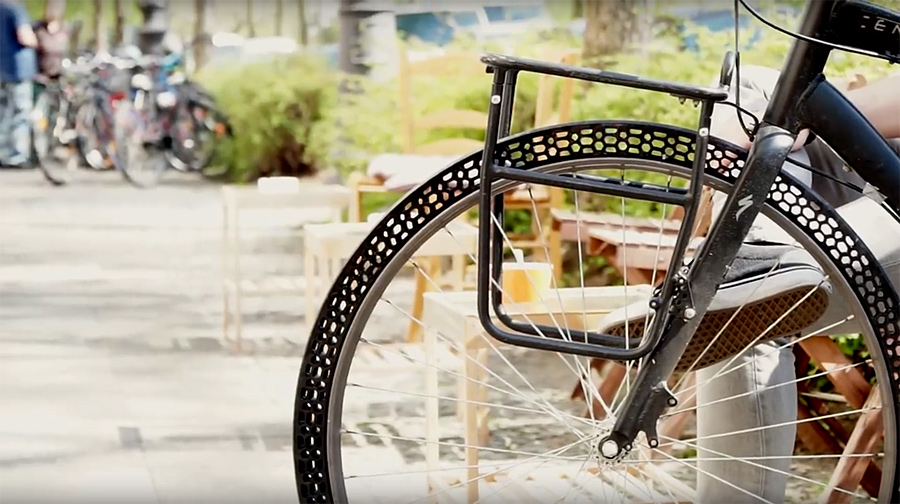 eslogan Dureza Odiseo Una rueda para bicicleta sin aire e impresa en 3D - Tecvolución