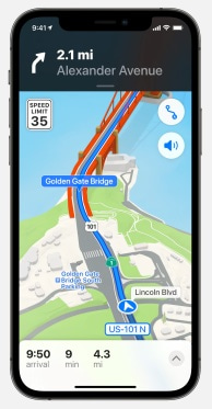 mapas de navegación para iOS 15